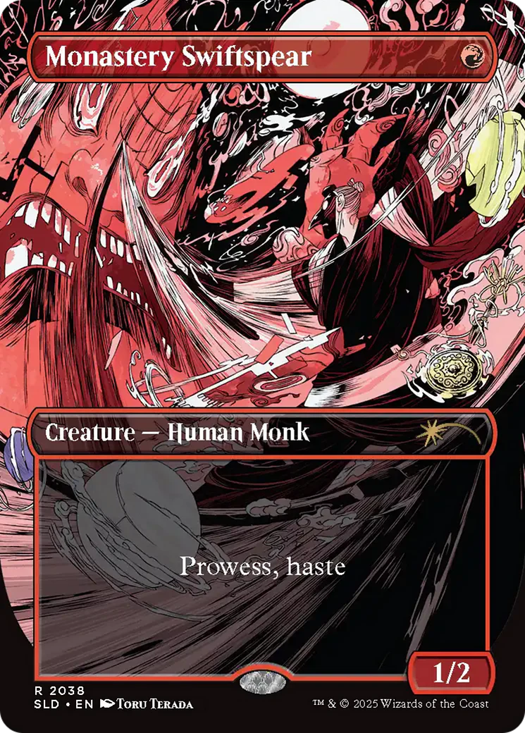 Monastery Swiftspear (2038) (Borderless) (SLD) - Foil