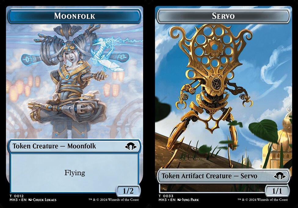 Moonfolk (0012) // Servo (0033) Double-Sided Token (TMH3) - Foil