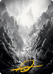 Mountain (79/81) Art Card (AMID) - Gold-Stamped Signature
