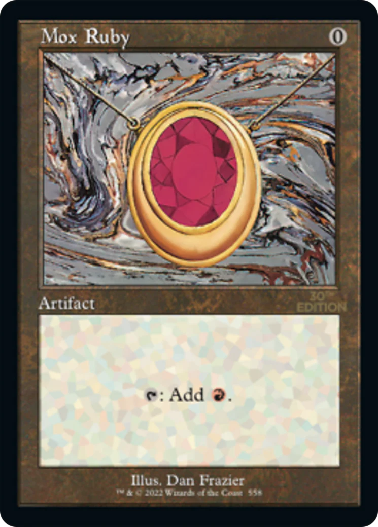 Mox Ruby (Retro Frame) (30A)