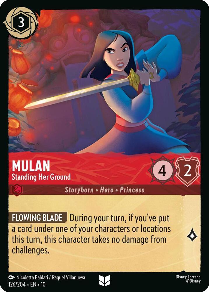 Mulan, Standing Her Ground (0126) - Cold Foil