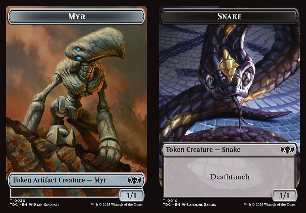 Myr (0030) // Snake (0010) Double-Sided Token (TTDC)