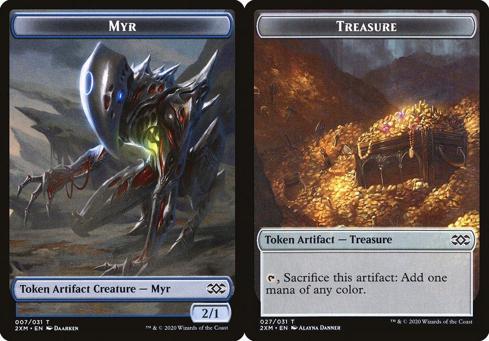 Myr (007) // Treasure (027) Double-Sided Token (T2XM) - Foil