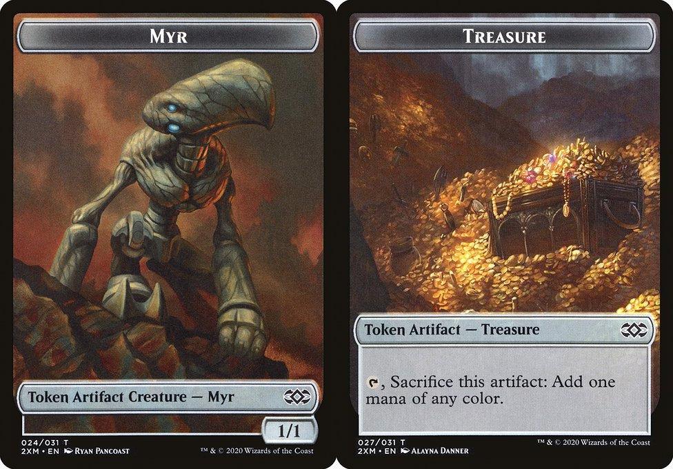 Myr (024) // Treasure (027) Double-Sided Token (T2XM) - Foil