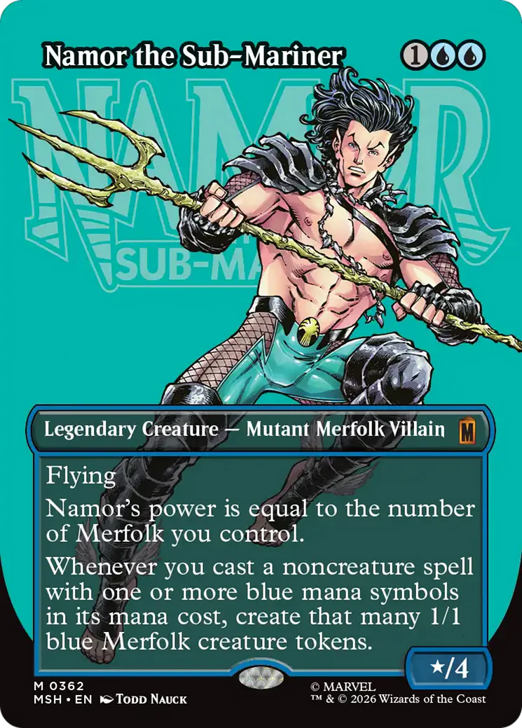Namor the Sub-Mariner (0362) (Borderless) (MSH) - Foil