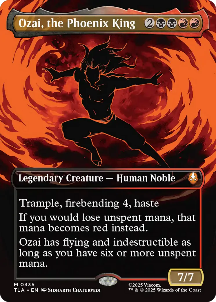 Ozai, the Phoenix King (0335) (Borderless) (TLA) - Foil