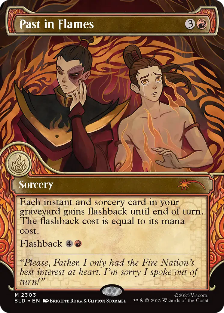 Past in Flames (2303) (Elemental Frame) (SLD) - Foil