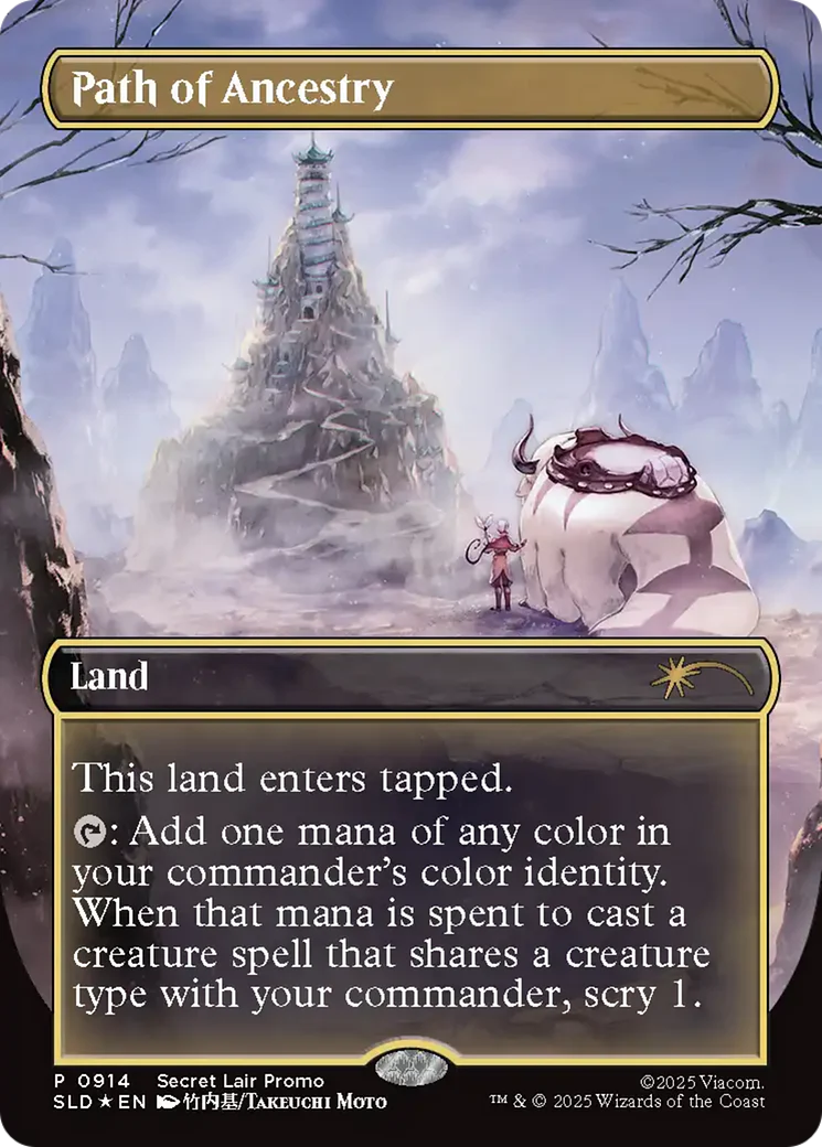 Path of Ancestry (0914) (Borderless) (SLD) - Foil