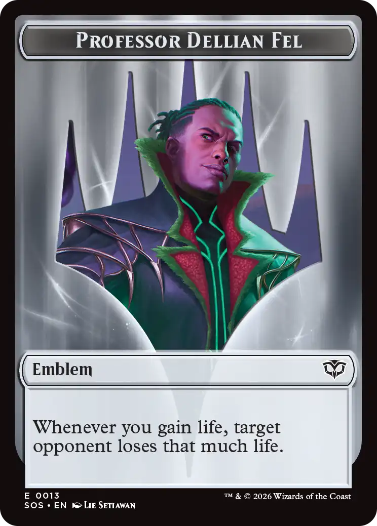 Pest (0008) // Professor Dellian Fel Emblem (0013) Double-Sided Token (TSOS) - Image 2