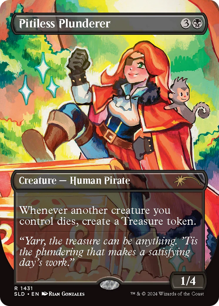 Pitiless Plunderer (1431) (Borderless) (SLD) - Foil