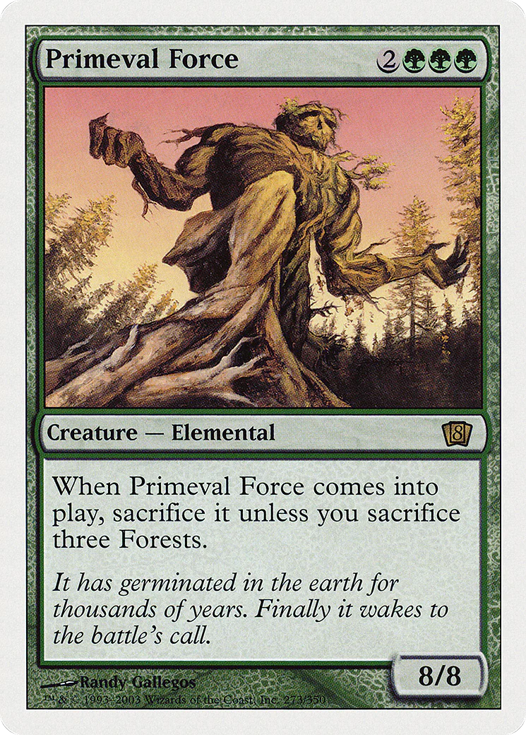 Primeval Force (8th Edition) (Oversized) (Box Topper Promo) (O8TH)