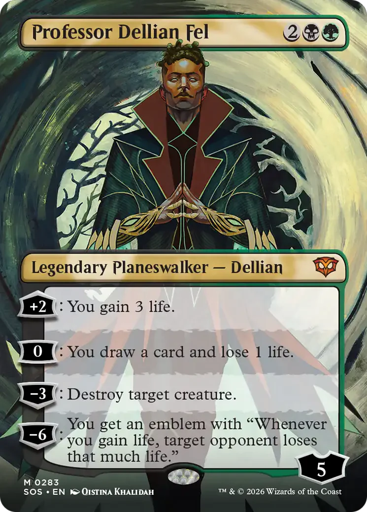 Professor Dellian Fel (0283) (Borderless) (SOS) - Foil