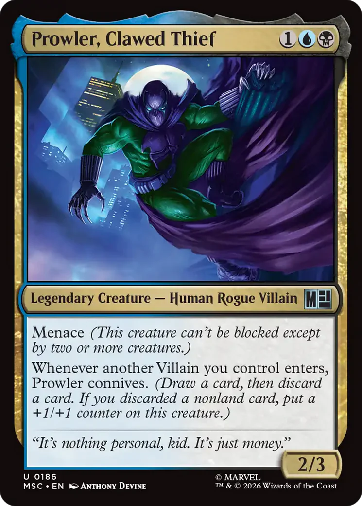 Prowler, Clawed Thief (0186) - Surge Foil
