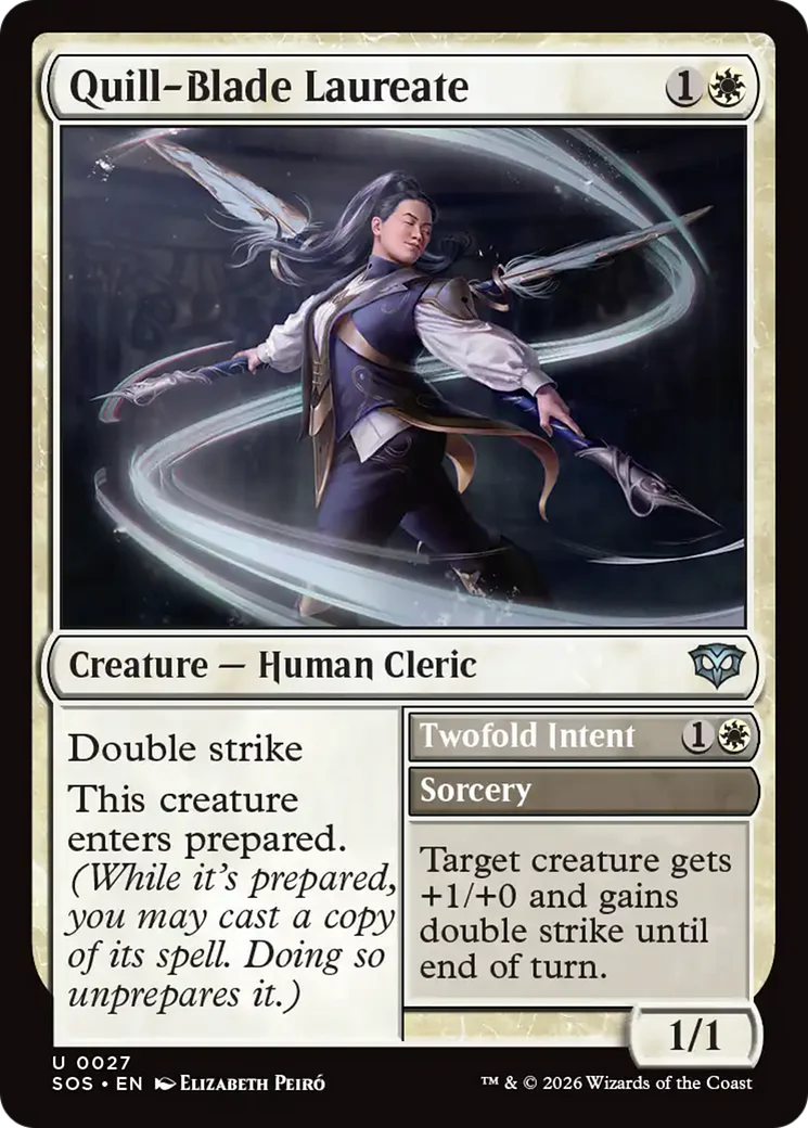 Quill-Blade Laureate // Twofold Intent (SOS) - Foil