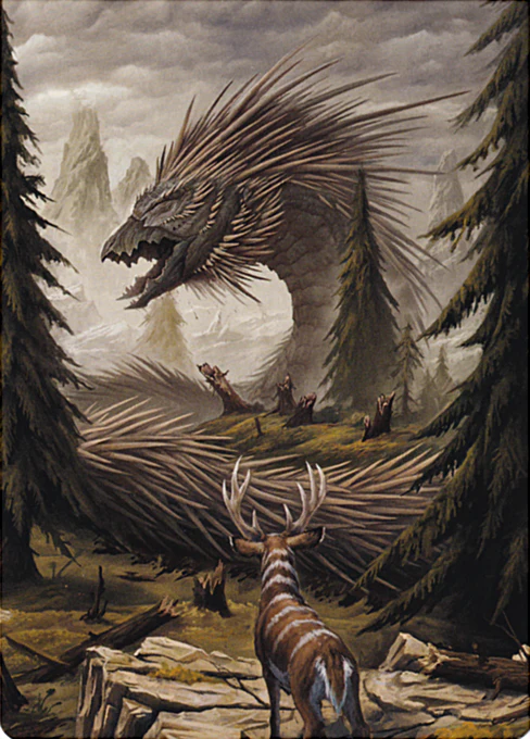 Quilled Greatwurm (44/54) Art Card (AFDN)