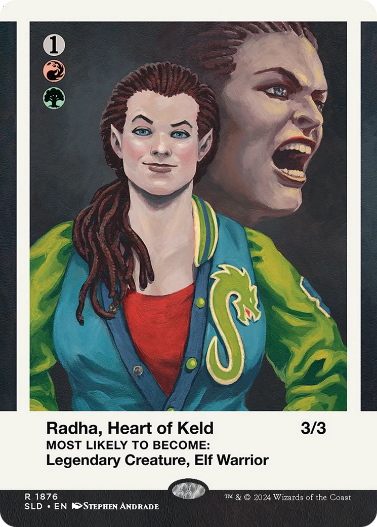Radha, Heart of Keld // Radha, Heart of Keld (1876) (Reversible) (Showcase) (SLD) - Foil