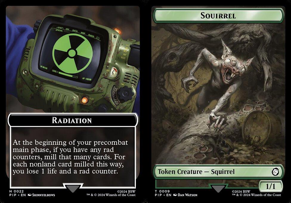 Radiation (0022) // Squirrel (0009) Double-Sided Token (TPIP) - Foil