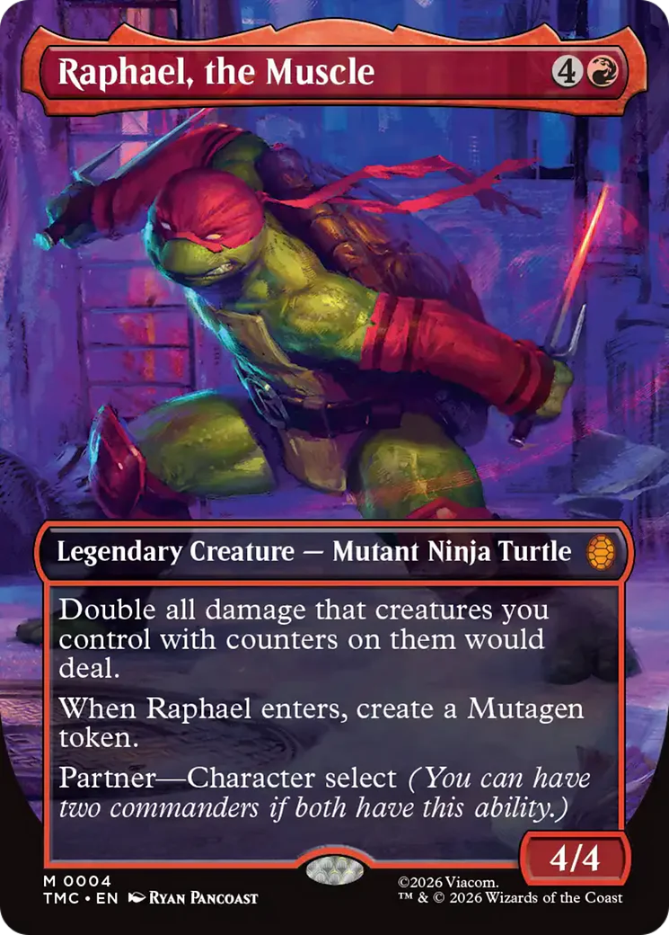Raphael, the Muscle (0004) (Borderless) (TMC) - Foil