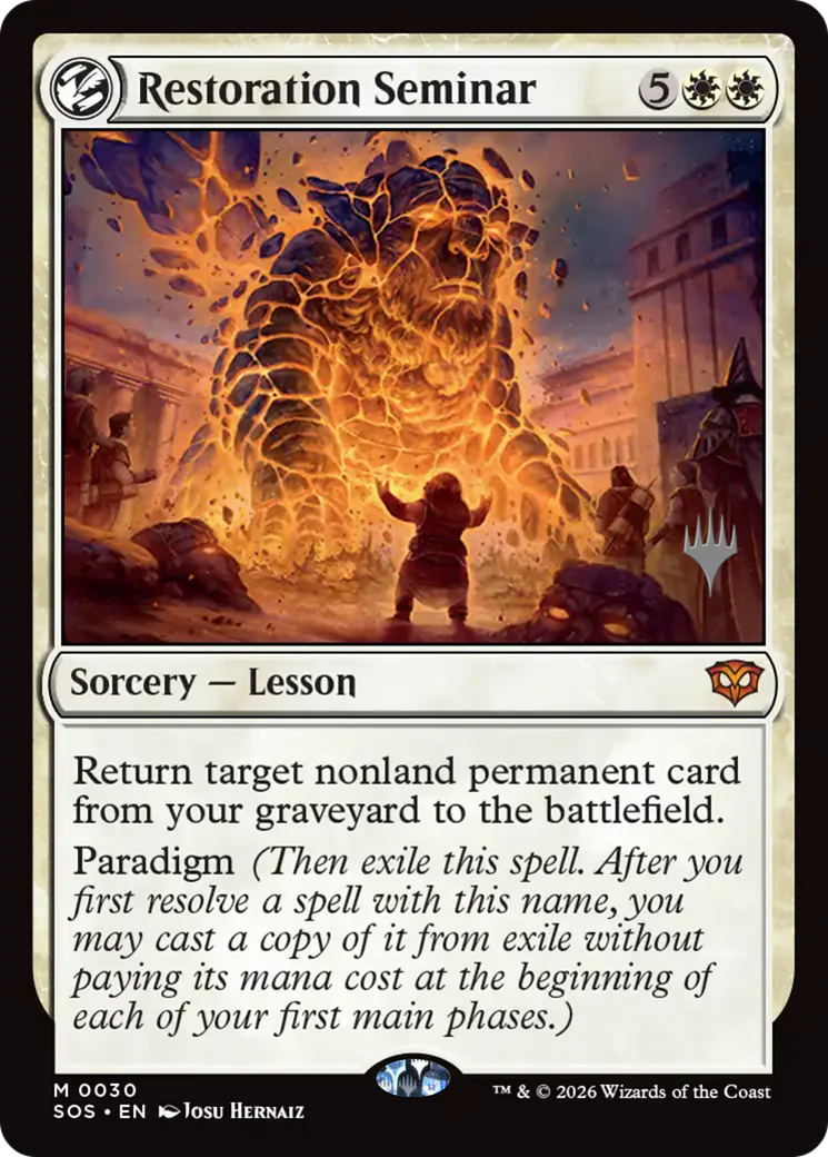 Restoration Seminar (0030) (Promo Pack) (PSOS) - Foil