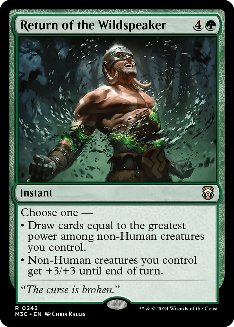 Return of the Wildspeaker (M3C) - Ripple Foil