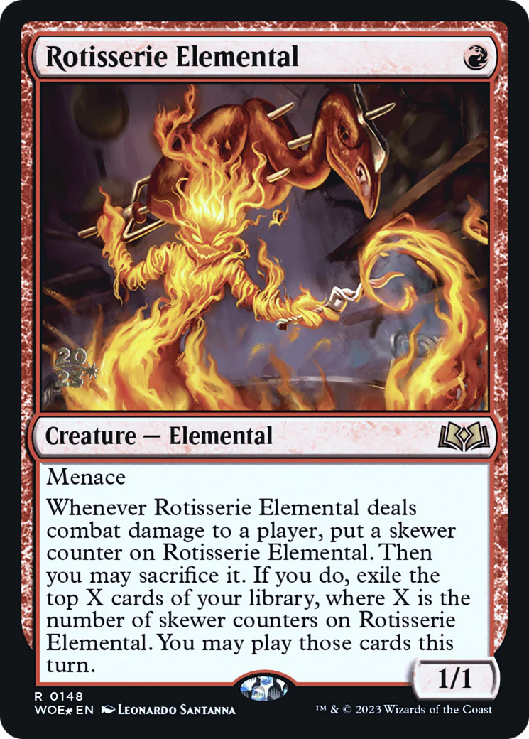 Rotisserie Elemental (0148) (Prerelease) (PWOE) - Foil