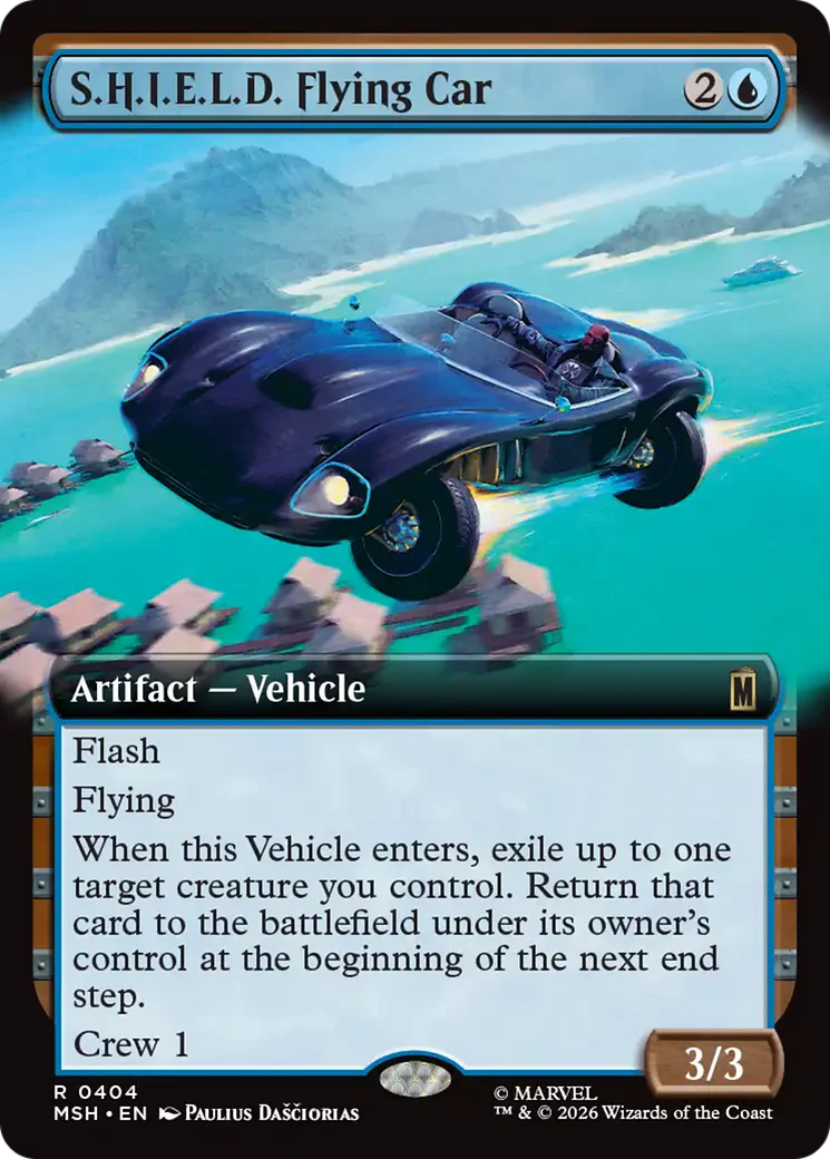 S.H.I.E.L.D. Flying Car (0404) (Extended Art) (MSH)