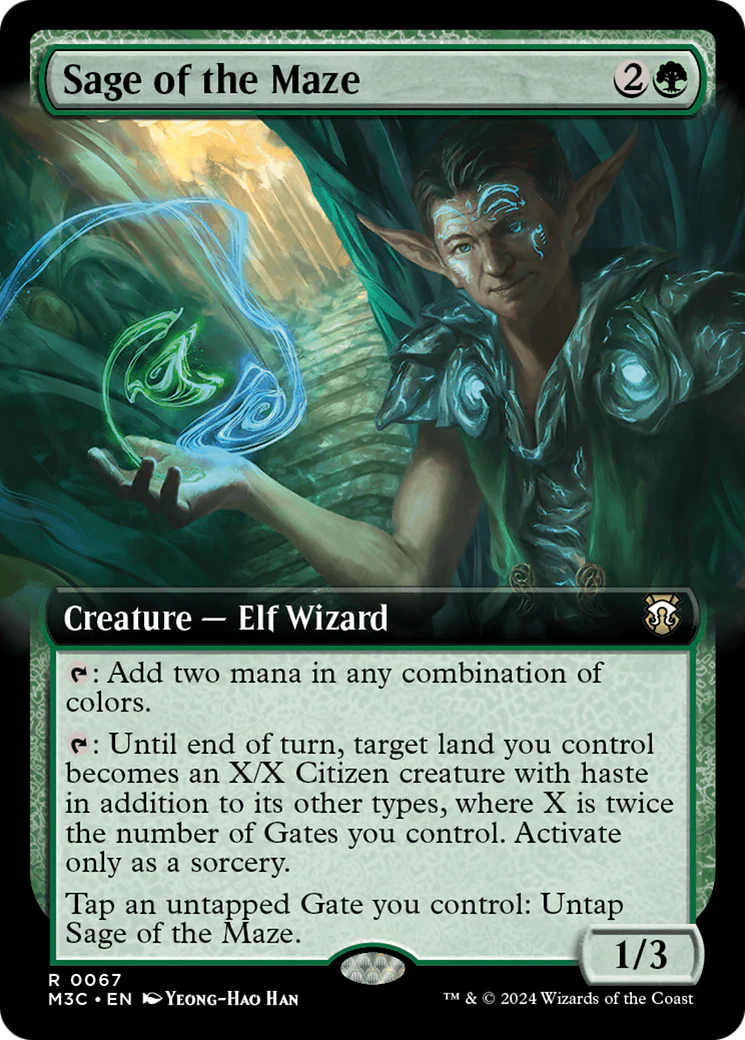 Sage of the Maze (0067) (Extended Art) (M3C) - Ripple Foil