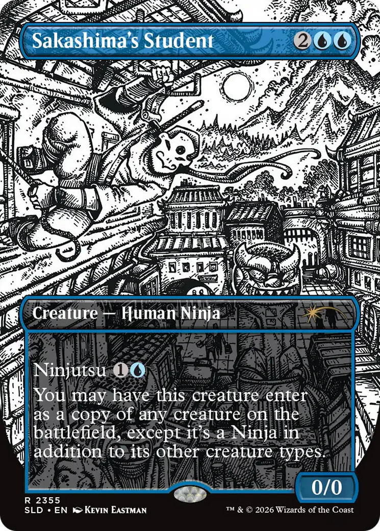 Sakashima's Student (2355) (Borderless) (SLD) - Foil