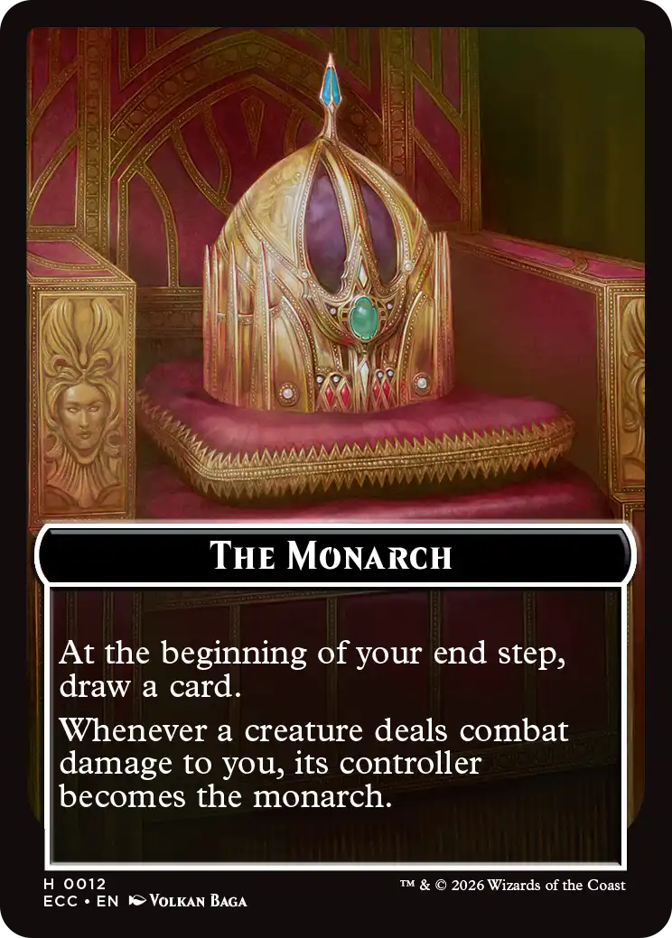 Saproling (0007) // The Monarch (0012) Double-Sided Token (TECC) - Image 2
