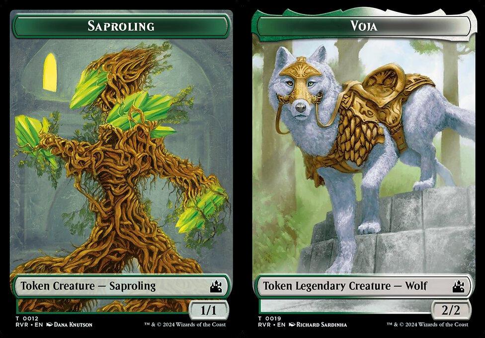 Saproling (0012) // Voja (0019) Double-Sided Token (TRVR) - Foil