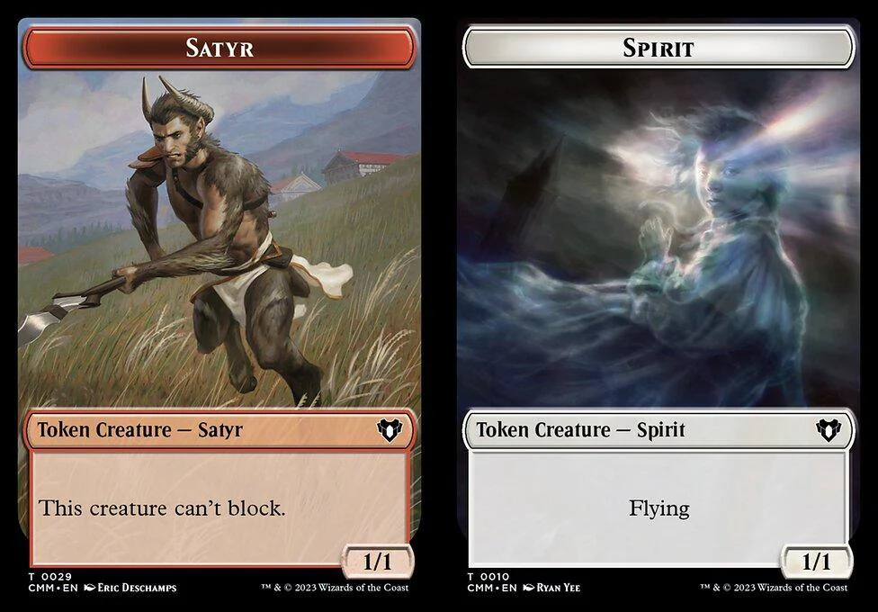 Satyr (0029) // Spirit (0010) Double-Sided Token (TCMM)