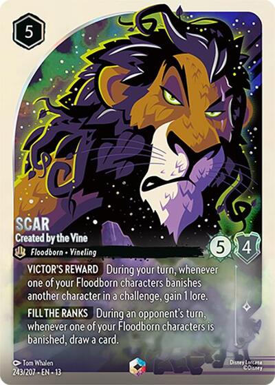 Scar, Created by the Vine (0243) - Satin Holographic Foil