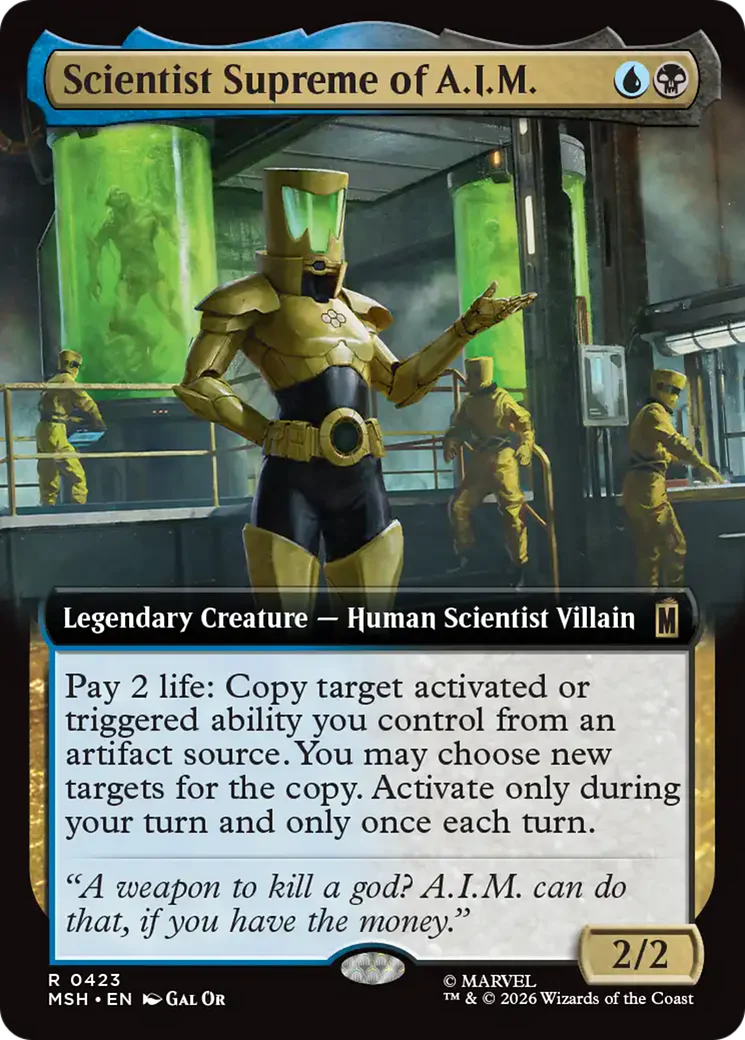 Scientist Supreme of A.I.M. (0423) (Extended Art) (MSH) - Foil