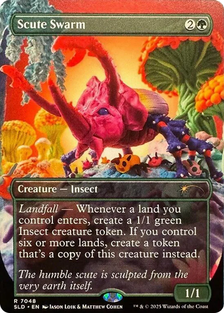 Scute Swarm (7048) (Borderless) (SLD) - Foil