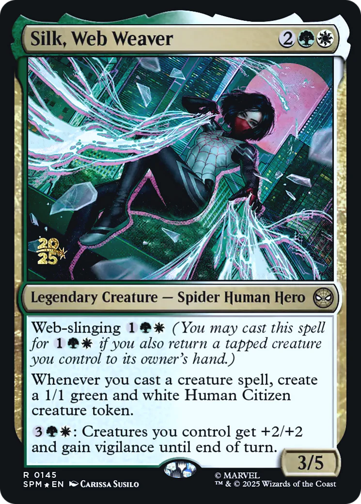 Silk, Web Weaver (0145) (Prerelease) (PSPM) - Foil