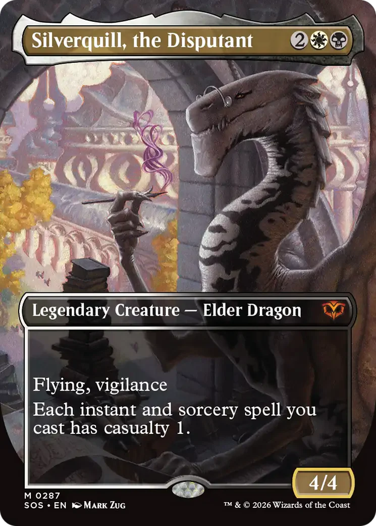 Silverquill, the Disputant (0287) (Borderless) (SOS) - Foil