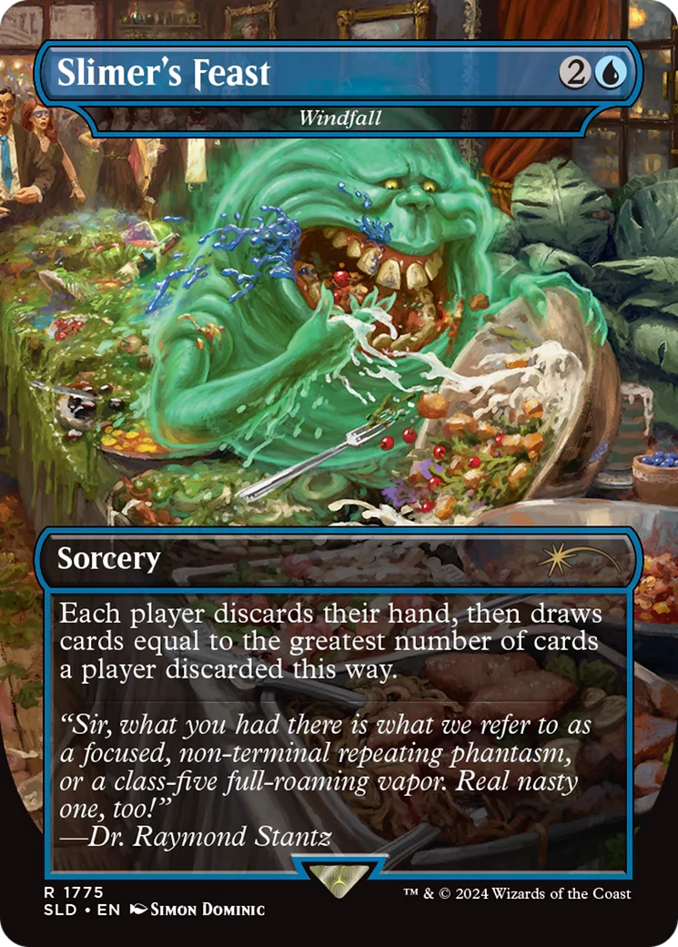 Slimer's Feast [Windfall] (1775) (Borderless) (SLD) - Rainbow Foil