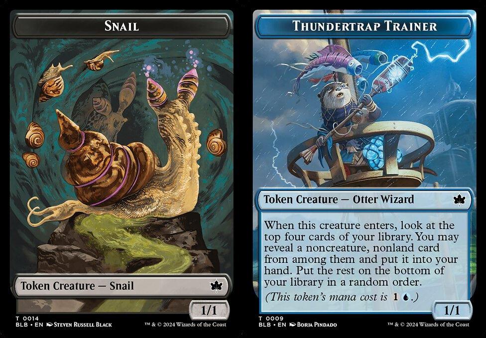 Snail (0014) // Thundertrap Trainer (0009) Double-Sided Token (TBLB) - Foil