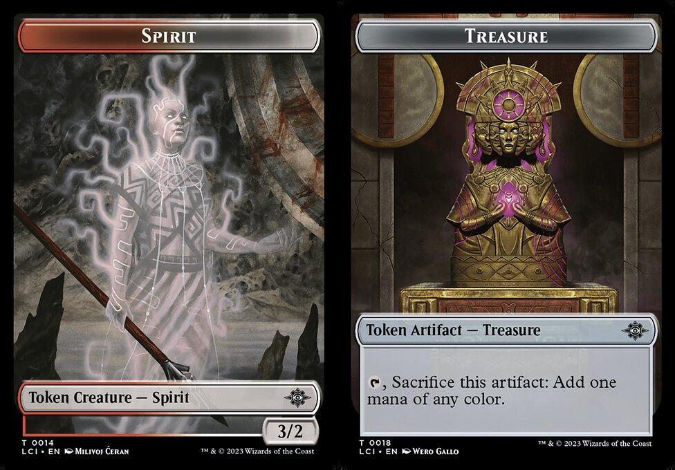 Spirit (0014) // Treasure (0018) Double-Sided Token (TLCI) - Foil
