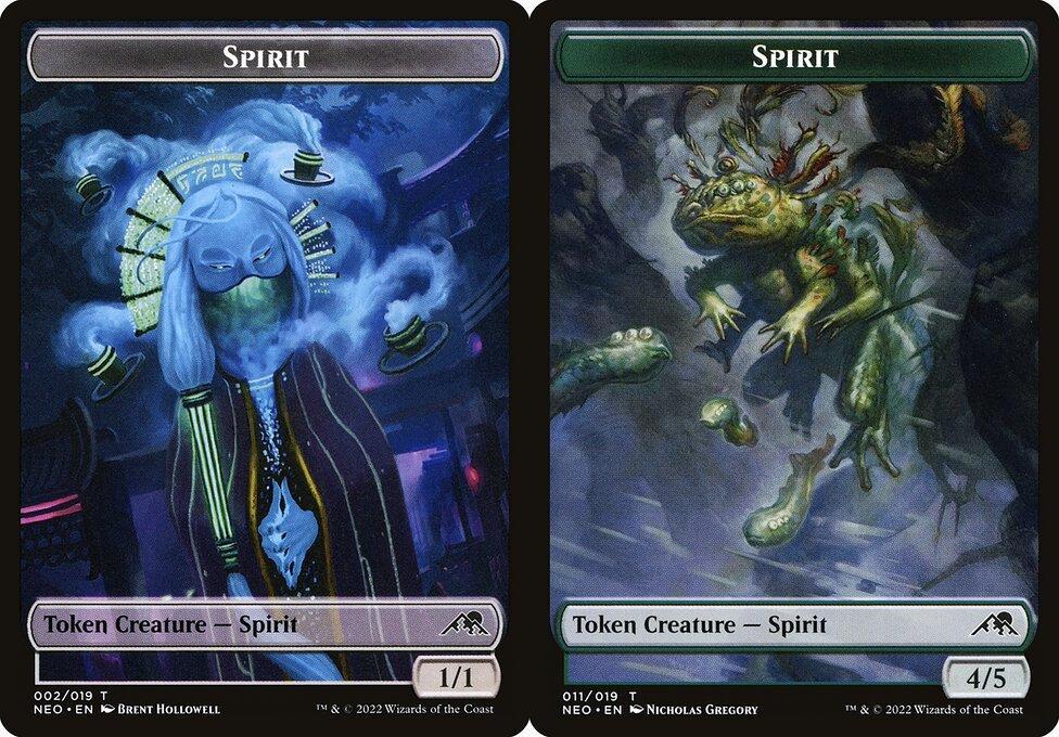 Spirit (002) // Spirit (011) Double-Sided Token (TNEO) - Foil