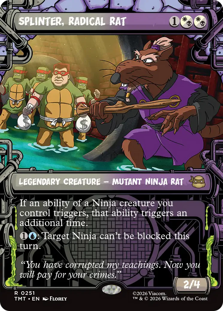 Splinter, Radical Rat (0251) (Sewer Frame) (TMT) - Foil