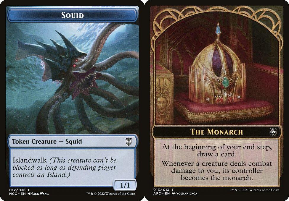 Squid (012) // The Monarch (013) Double-Sided Token (TNCC)
