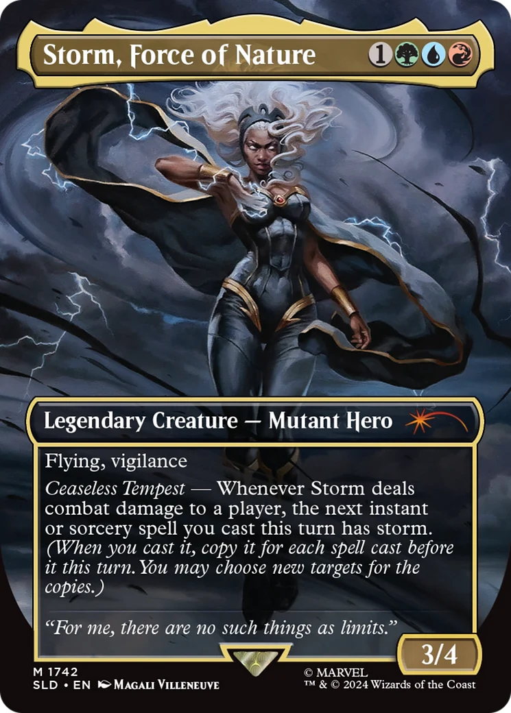Storm, Force of Nature (1742) (Borderless) (SLD) - Foil