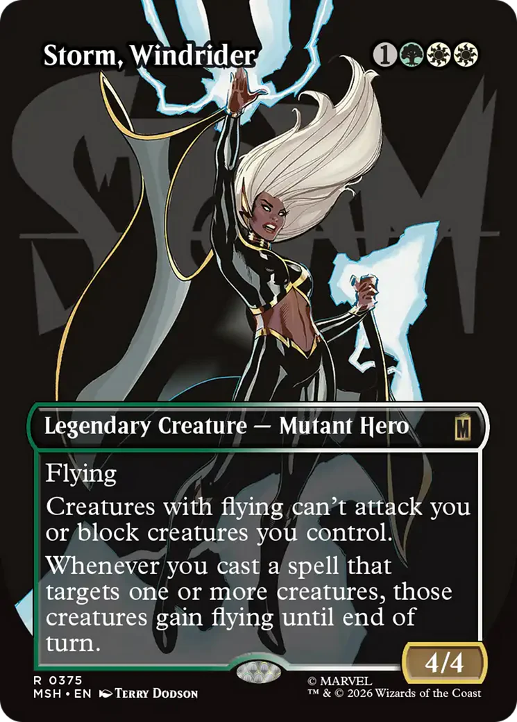 Storm, Windrider (0375) (Borderless) (MSH) - Foil