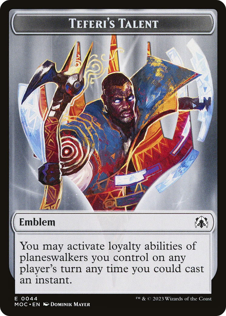 Teferi's Talent Emblem (0044) (TMOC)