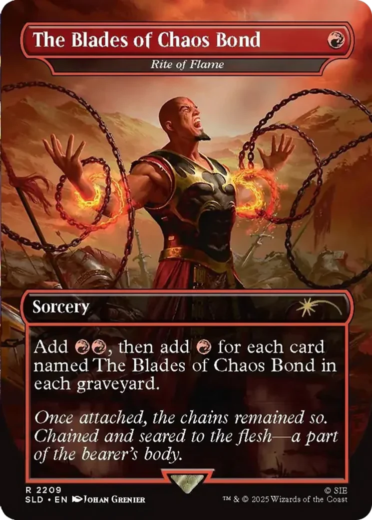 The Blades of Chaos Bond [Rite of Flame] (2209) (Borderless) (SLD)
