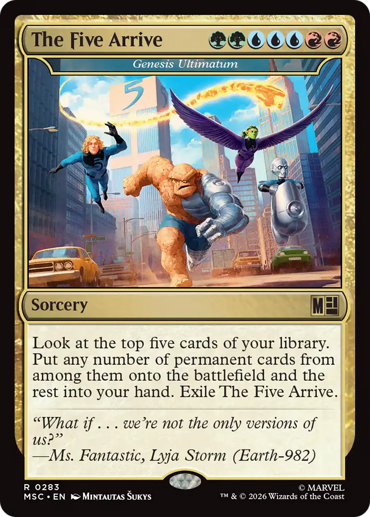 The Five Arrive [Genesis Ultimatum] (0283) - Surge Foil