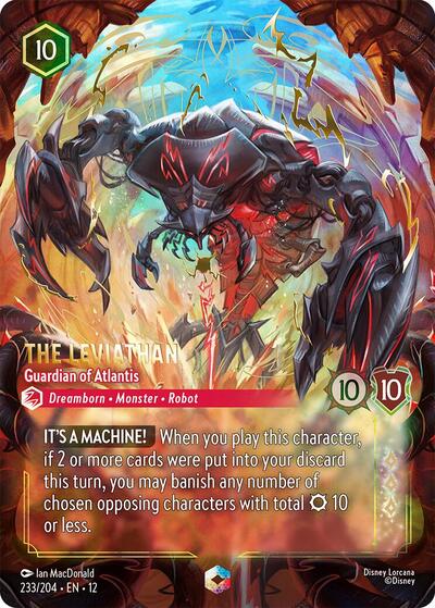 The Leviathan, Guardian of Atlantis  (0233) - Satin Holographic Foil