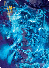 The Speed Demon (18/54) Art Card (ADFT) - Gold-Stamped Signature