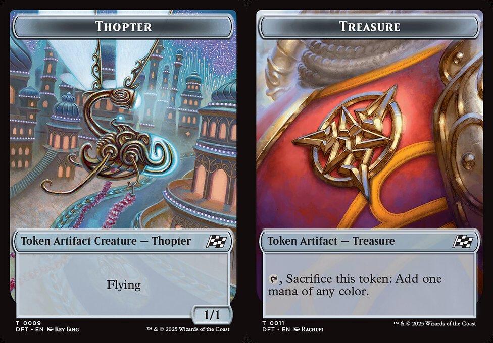 Thopter (0009) // Treasure (0011) Double-Sided Token (TDFT)